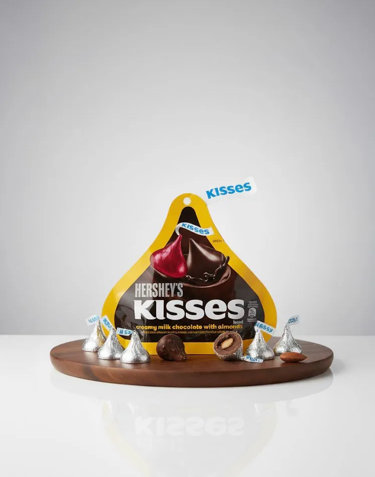 Hershey’s Kisses Creamy Milk Chocolate with Almonds [Premium Pack, 146 g]