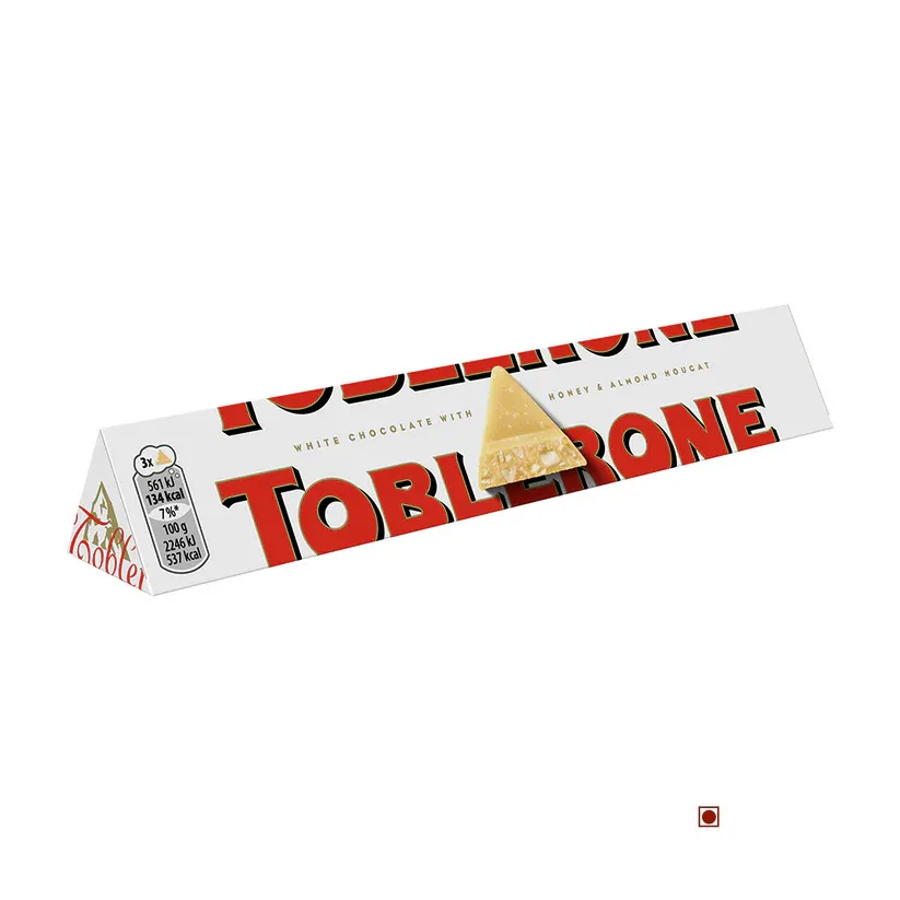 Toblerone White Chocolate Honey and Almond Nougat [100 g]