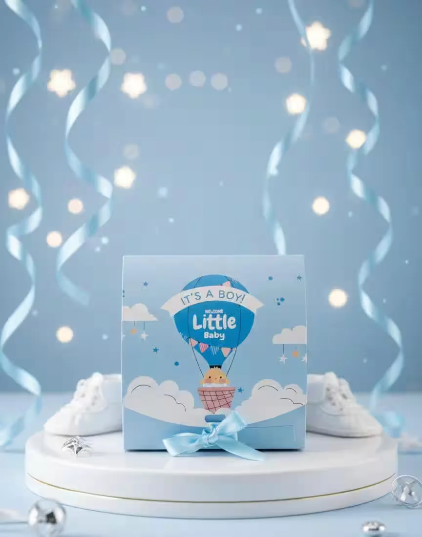 Welcome Baby Boy & Baby Shower Chocolate Gift Box – Luxury Newborn Announcement Hamper in Mumbai