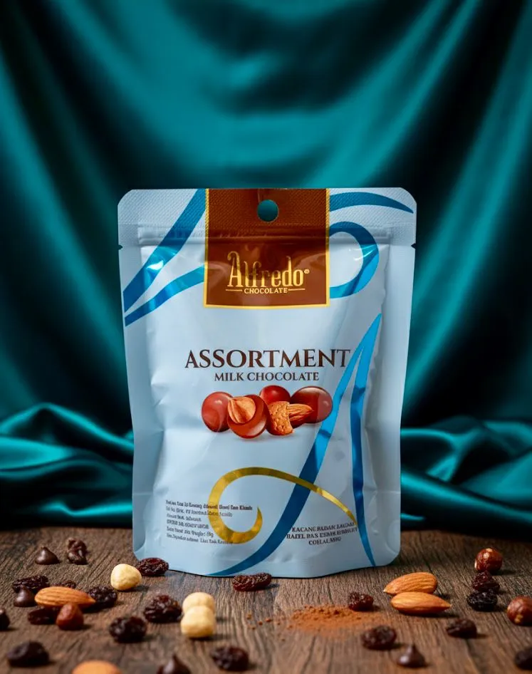 Alfredo Milk Chocolate Assortment with Mixed Nuts and Raisins [50 g]