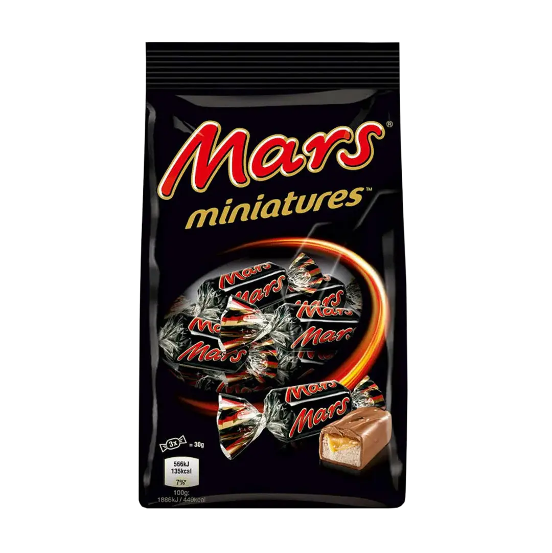 Buy Mars Miniatures Caramel & Nougat Milk Chocolate Bag 220g Online