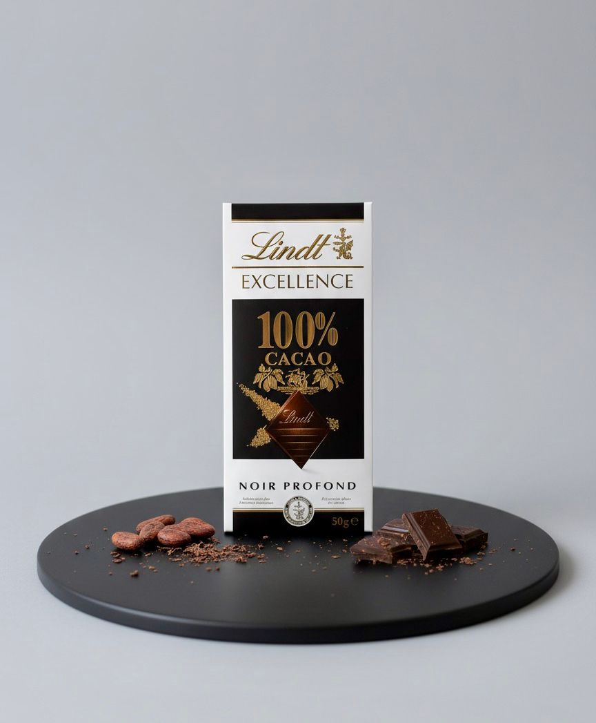 Lindt Excellence 100% Cocoa Dark Premium Swiss Chocolate [50 g]
