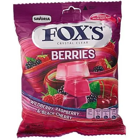 Fox’s Crystal Clear Berries Flavour Candy Pack (Imported)