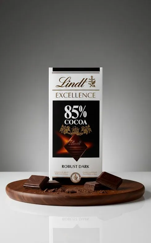 Lindt 85% Cocoa Dark Chocolate 100g | Premium Swiss Chocolate