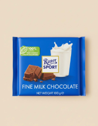Ritter Sport Fine Milk Chocolate 100g – Premium German Imported Chocolate