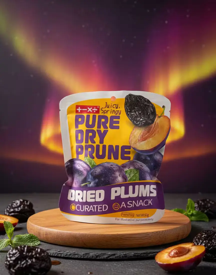 Premium Juicy Dried Prunes – Healthy Fiber Rich Imported Prunes Snack