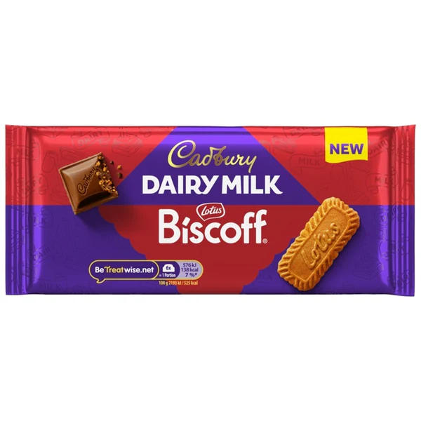 Cadbury Dairy Milk Lotus Biscoff Chocolate Bar
