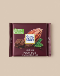 Ritter Sport 50% Cocoa Dark Chocolate 100g – Premium German Imported Chocolate