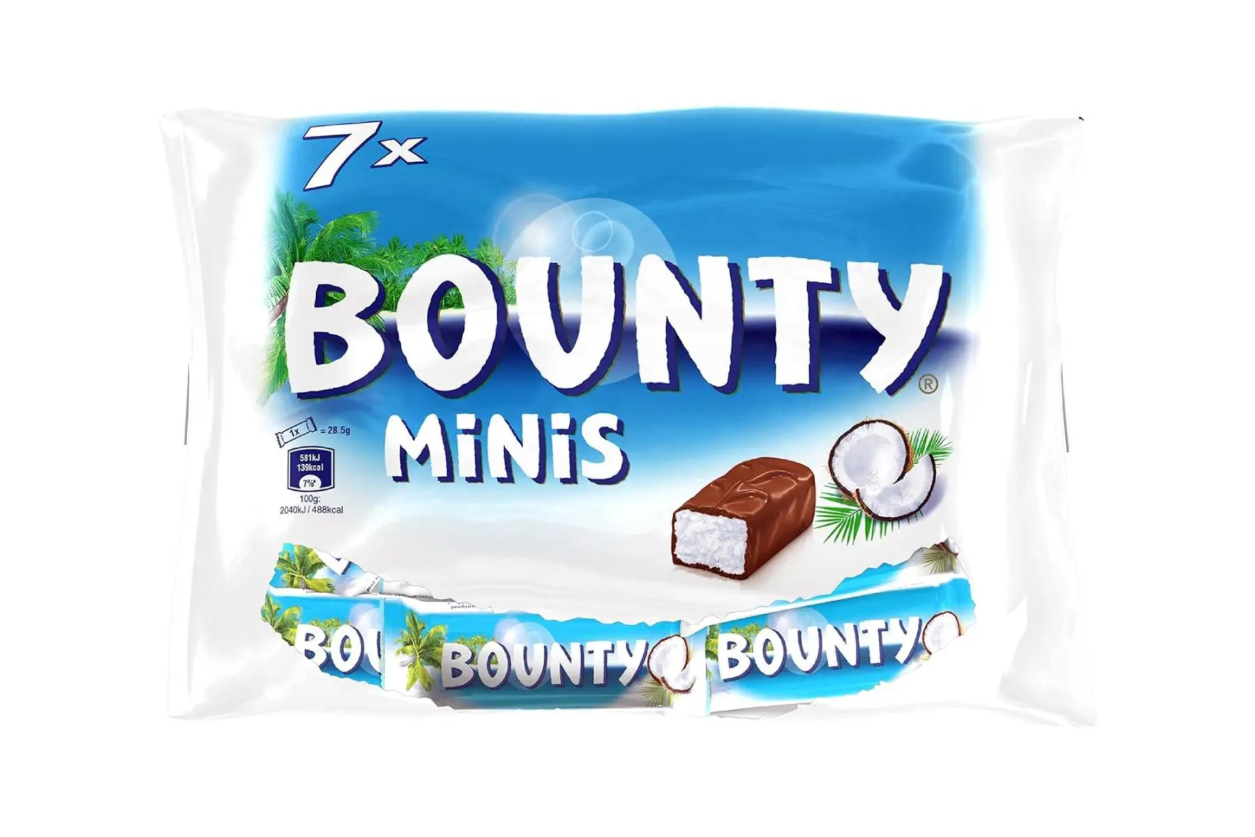 Bounty Minis Chocolate Pouch (227g) - Imported Coconut Milk Chocolate Bites