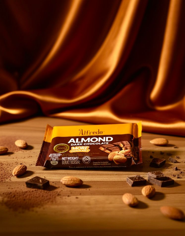 Alfredo Almond Dark Chocolate Classic and Velvety [100 g]