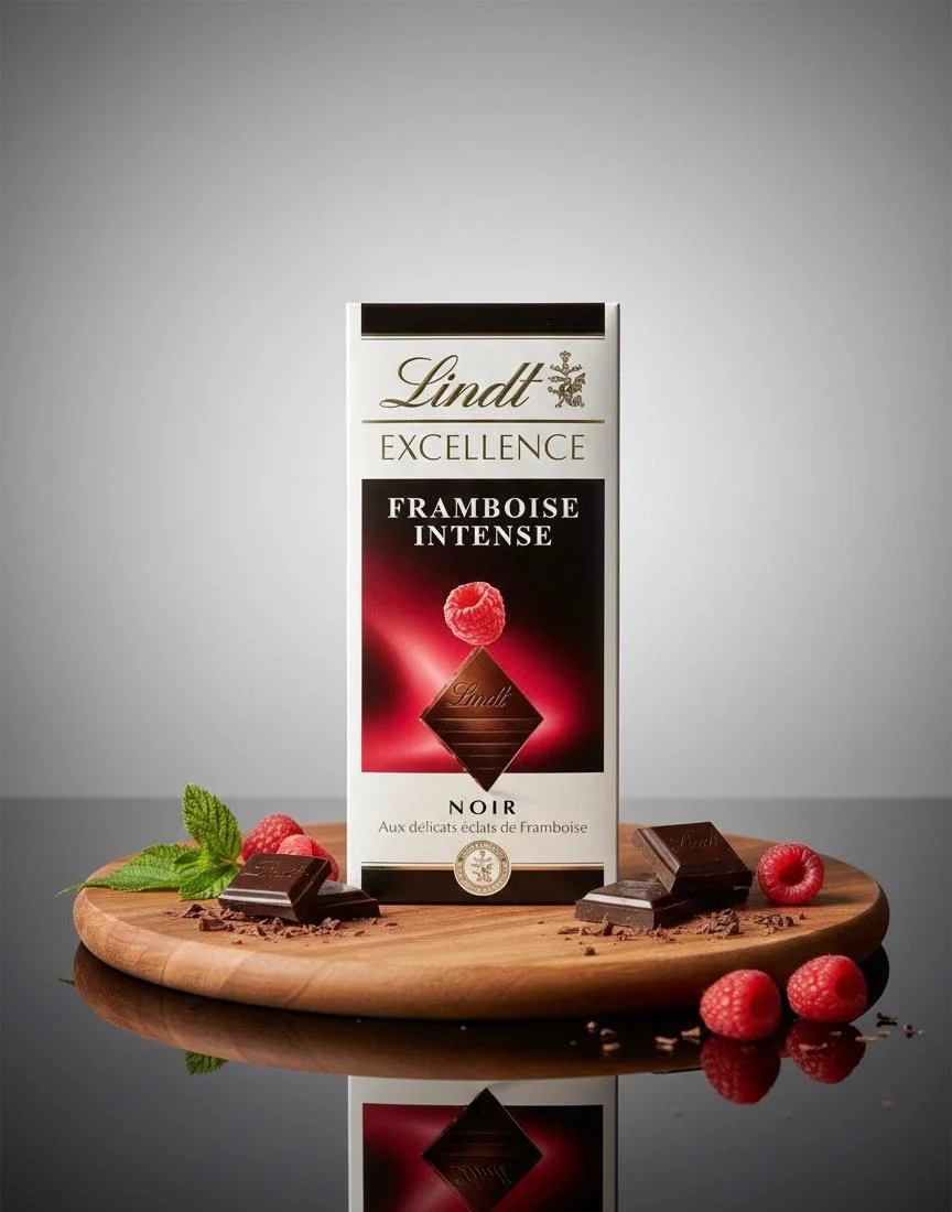 Lindt Excellence Raspberry Intense Dark Chocolate, 100 g