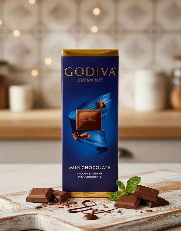 Godiva Milk Chocolate Bar [90 g] – Luxurious Belgian Indulgence